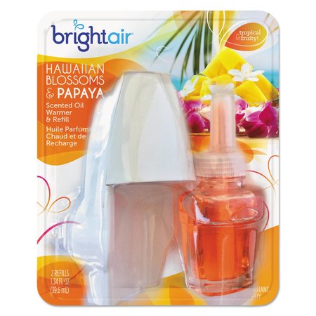 Bright Air Electric Scented Oil Air Freshener Warmer/Refill, Blossoms and Papaya 900254EA